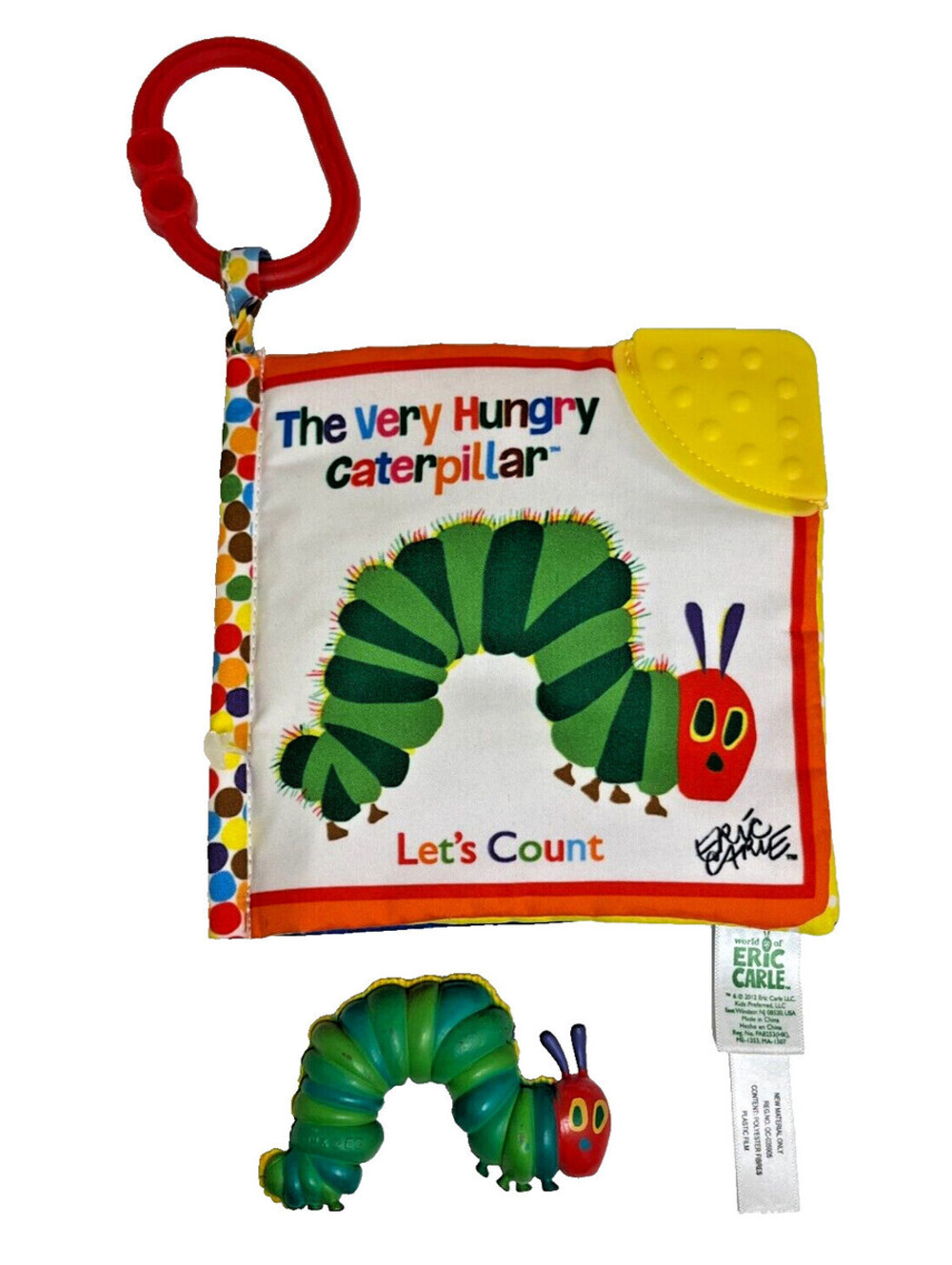 The Very Hungry Caterpillar Let's Count by Eric Carle With Caterpillar Toy